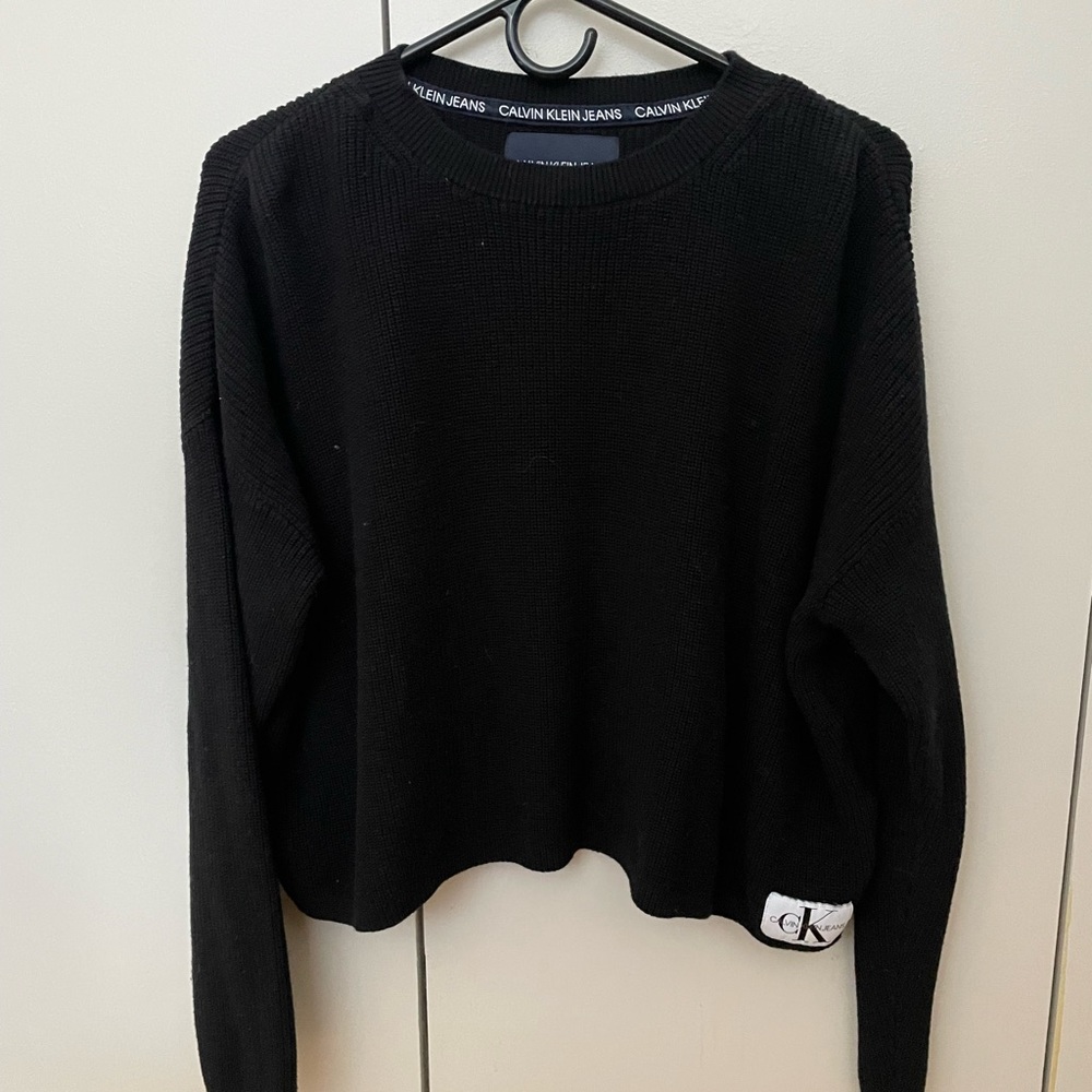 Calvin Klein meet and greet sweater in black